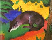 Franz Marc Blue Black Fox China oil painting reproduction
